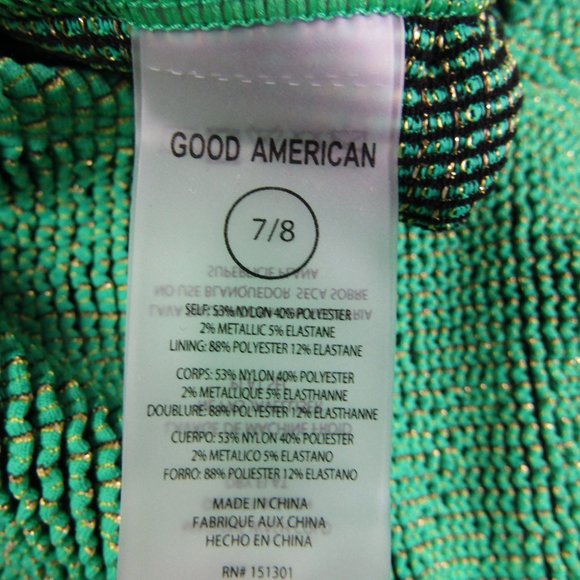 Good American NEW Always Fits Sculpt One Piece Swimsuit Green 4XL/5XL - Picture 10 of 10